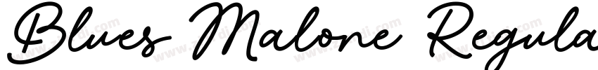Blues Malone Regula字体转换